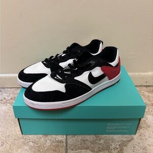 Nike Men's SB Alleyoop Classic Skate Shoes White Black Red Sz 12/13 CJ0882-102